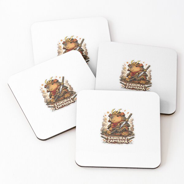 Item preview, Samurai Cute Capybara Collection Kawaii Animal Art designed and sold by Aramdesing.