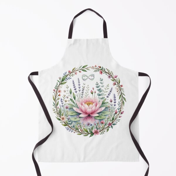 Item preview, Pisces Celestial Botanical - Water Lily Floral Wreath designed and sold by MoonSoul Studio.