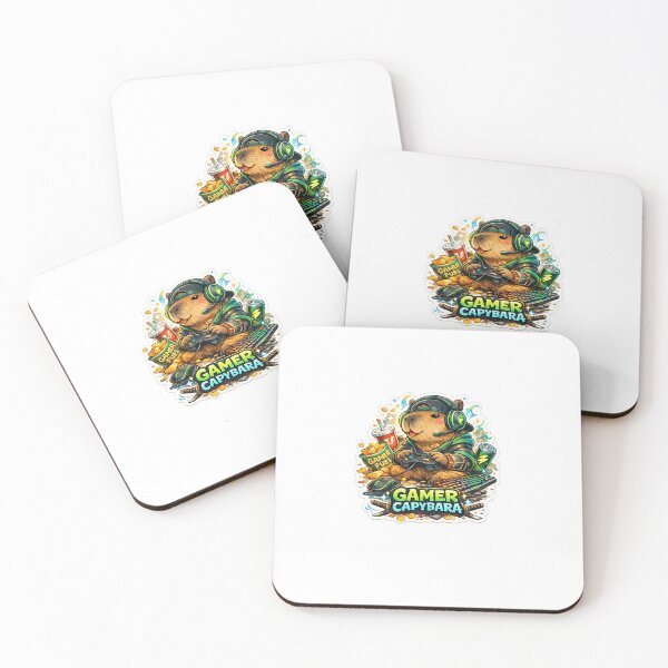 Item preview, Capybara Gaming Cartoon Design designed and sold by Aramdesing.