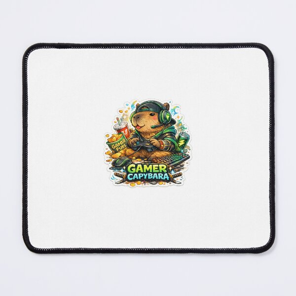 Item preview, Capybara Gaming Cartoon Design designed and sold by Aramdesing.