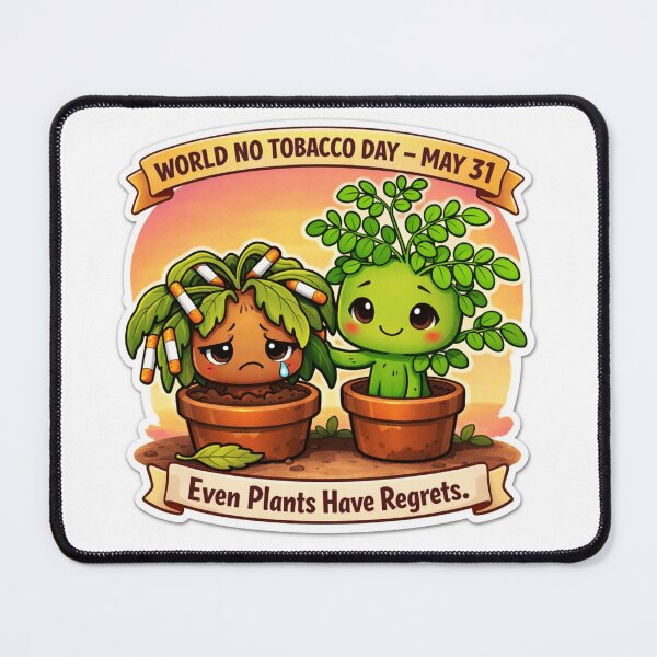 Item preview, World No Tobacco Day Even Plants Regret designed and sold by sabarinath3421.