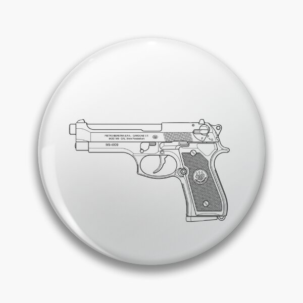 Item preview, Beretta M9 Pistol Silhouette designed and sold by GoldOrion.
