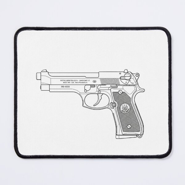 Item preview, Beretta M9 Pistol Silhouette designed and sold by GoldOrion.