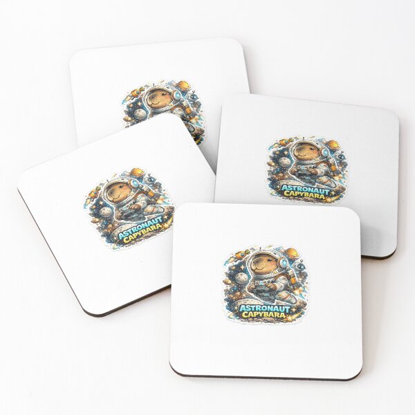 Item preview, Astronaut Cute Capybara Collection Kawaii Animal Art designed and sold by Aramdesing.