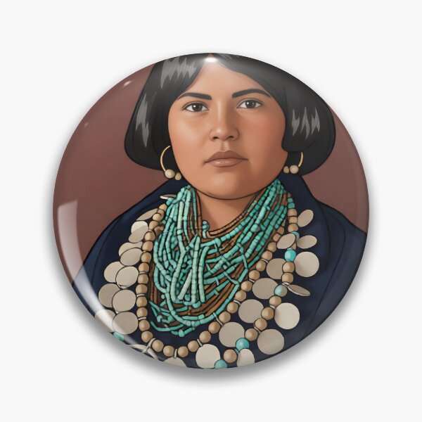 Item preview, Zuni Ornaments designed and sold by American Southwest: Colorized photography from Edward S. Curtis.