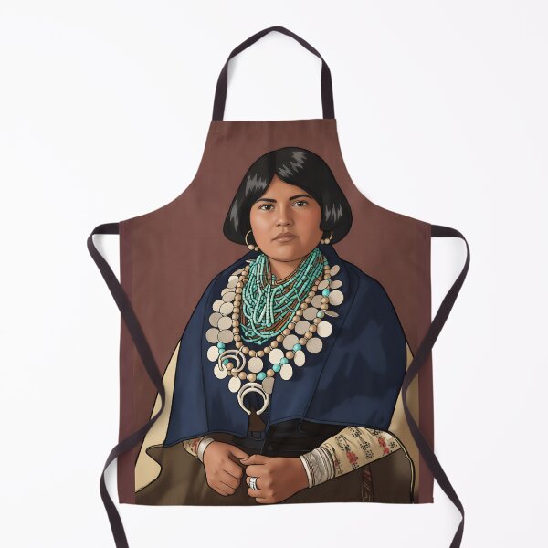 Item preview, Zuni Ornaments designed and sold by American Southwest: Colorized photography from Edward S. Curtis.