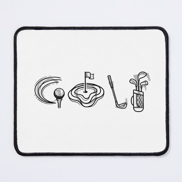 Item preview, Creative typography illustration GOLF text design. designed and sold by QuietTeeClub.