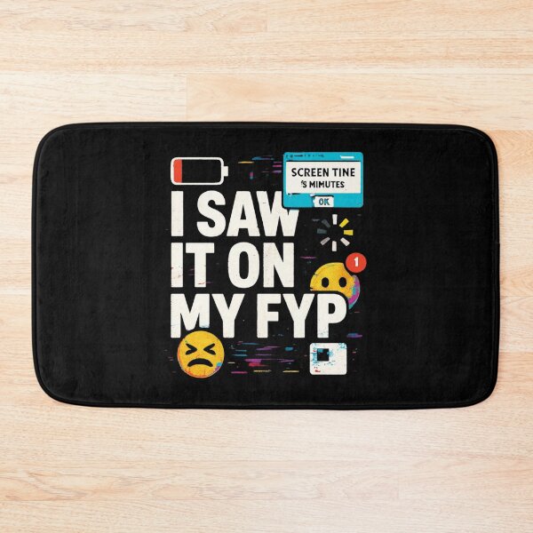 Item preview, I Saw It On My FYP - Internet Culture Graphic Design designed and sold by HumanCreator.
