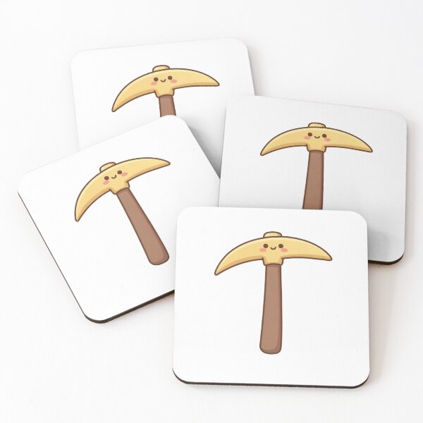 Item preview, Cute Golden Cartoon Axe With Happy Face And Pink Cheeks designed and sold by AbanoubStore.