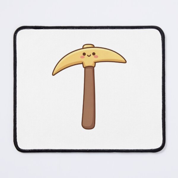 Item preview, Cute Golden Cartoon Axe With Happy Face And Pink Cheeks designed and sold by AbanoubStore.