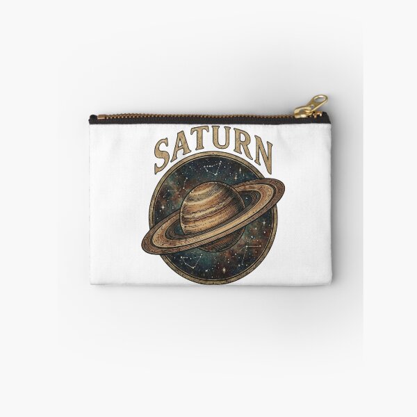 Item preview, Vintage Saturn Planet Retro Astronomy Emblem designed and sold by ZENVIRART.