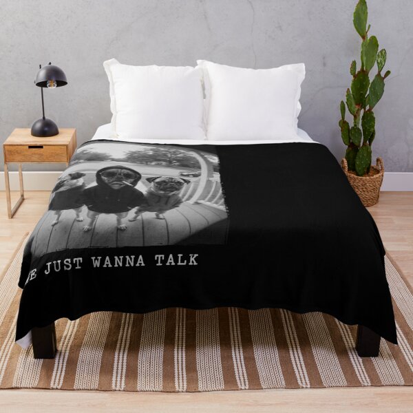 Item preview, Pug Gang Open Door We Just Wanna Talk Funny Dogs designed and sold by d247.