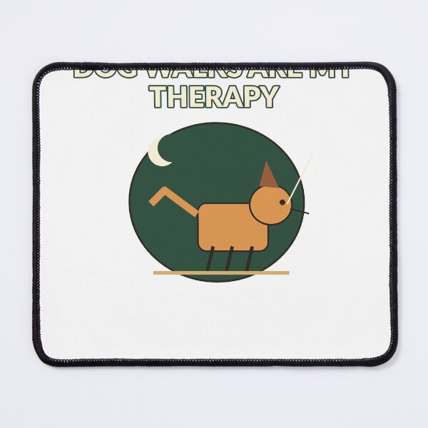 Item preview, Dog Walks Are My Therapy - Cute Dog Lover Walking Design designed and sold by Cozy Oddities Studio.