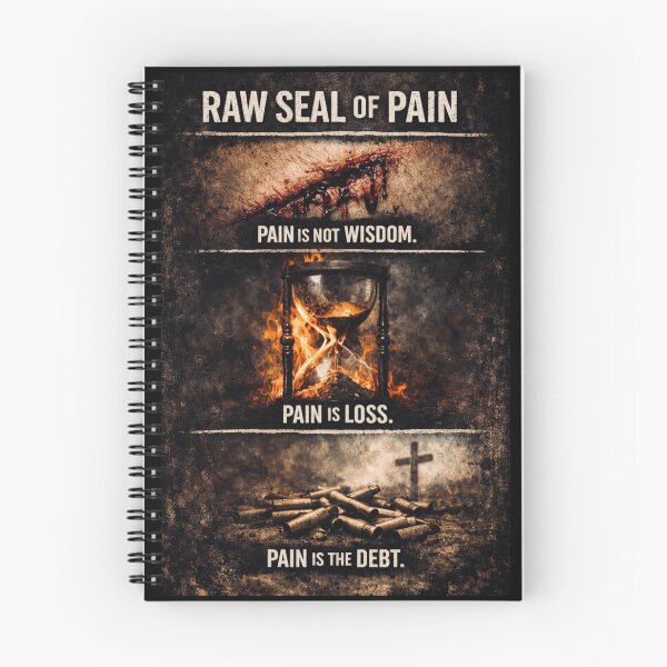 Item preview, Raw Seal of Pain Brutalist Dark Aesthetic Graphic Tee designed and sold by MarioZ137.