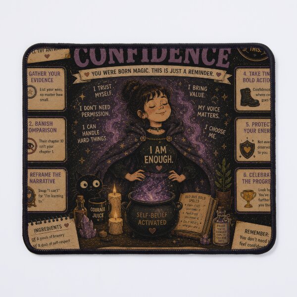 Item preview, Summoning Confidence – Dark Humor Self Belief Witchy Art designed and sold by 4TinyPaws.