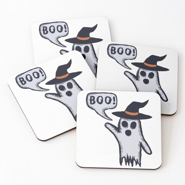 Item preview, Boo Ghost With Witch Hat designed and sold by TheRainFamily.