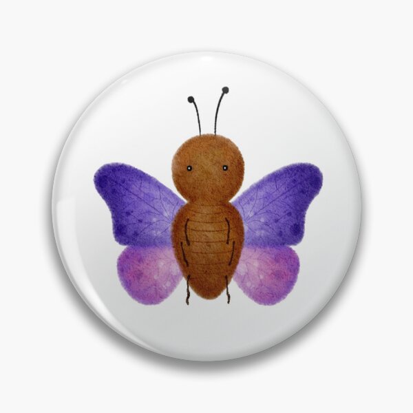 Item preview, Dreamy Purple Butterfly – Soft Kawaii Butterfly Art designed and sold by OKartashova.