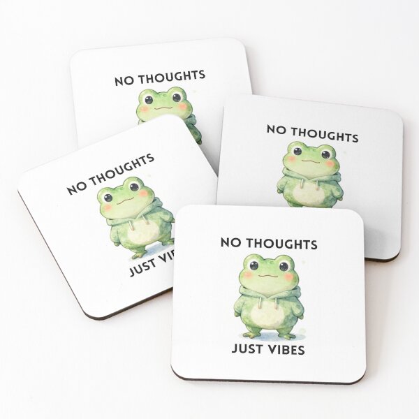 Item preview, No thoughts, just vibes designed and sold by honey static co. .
