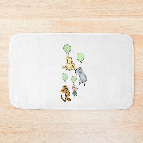 Item preview, Classic Winnie the Pooh Green Balloons designed and sold by ColorFlowArt.