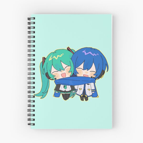 Artikelvorschau, Hatsune Miku und Kaito umarmen sich zärtlich mit einem Schal. entworfen und verkauft von loveiscosmic.