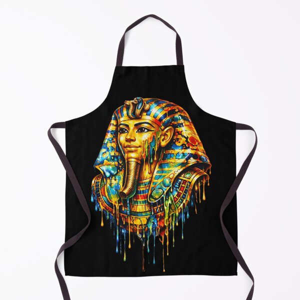 Item preview, Melting Golden Tutankhamun Mask – Liquid Gold Pharaoh Ancient Egypt Art designed and sold by GulfSignature.