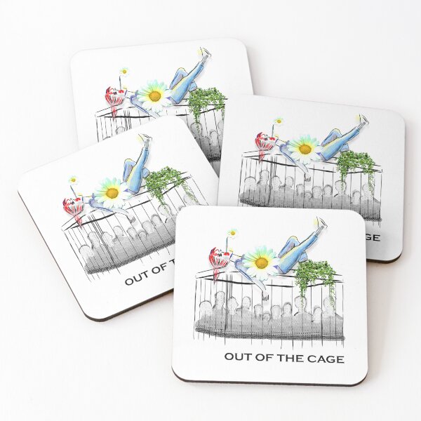 Item preview, Out of the Cage – Symbolic Freedom Art with Daisy Figure designed and sold by ChiaraPagani.
