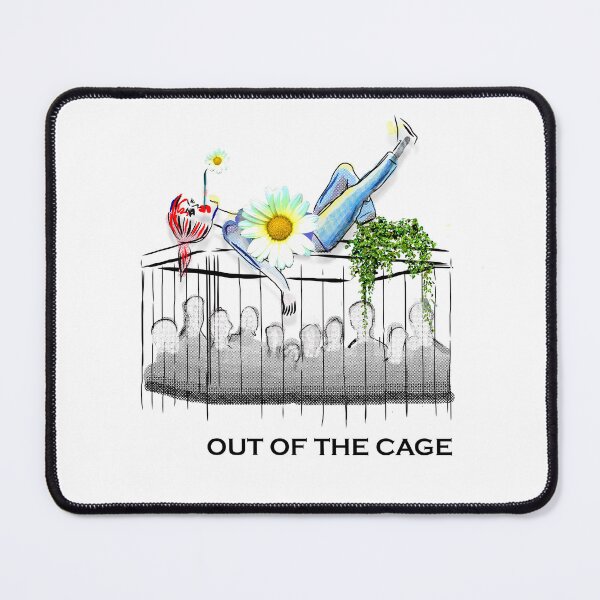 Item preview, Out of the Cage – Symbolic Freedom Art with Daisy Figure designed and sold by ChiaraPagani.