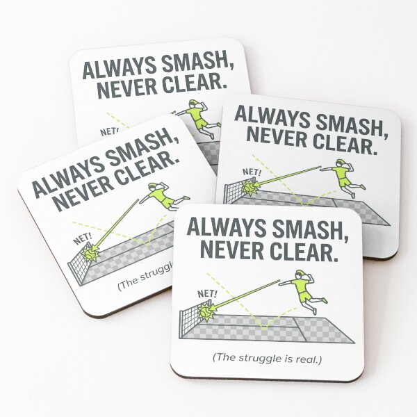 Item preview, Always Smash Never Clear - Funny Padel Tennis Court Diagram designed and sold by FinShirts.