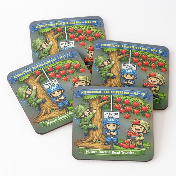 Item preview, Nature Doesn't Read Treaties — Peacekeepers Day Humor designed and sold by sabarinath3421.