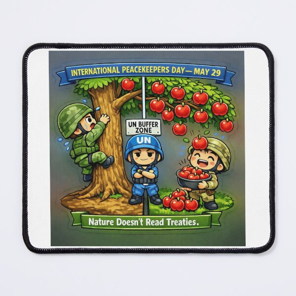 Item preview, Nature Doesn't Read Treaties — Peacekeepers Day Humor designed and sold by sabarinath3421.