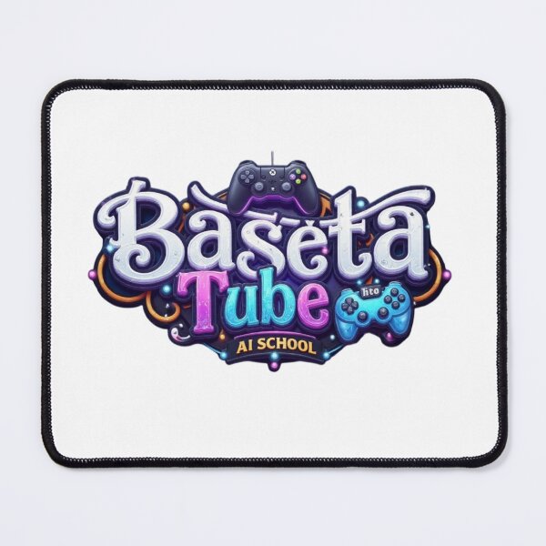 Item preview, Gaming Logo Art – Baseta Tube AI School Tech Sticker designed and sold by NeonSketch Lab.