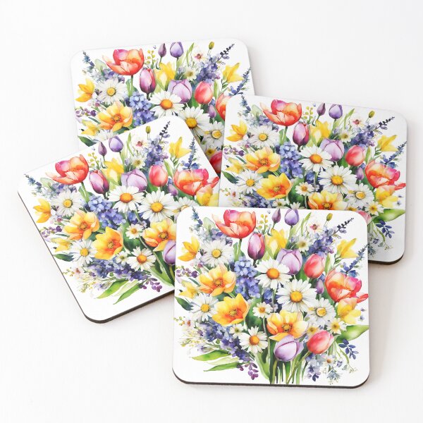 Item preview, Easter Flowers Colorful Chic Bouquet Digital Design Art designed and sold by DEC02.