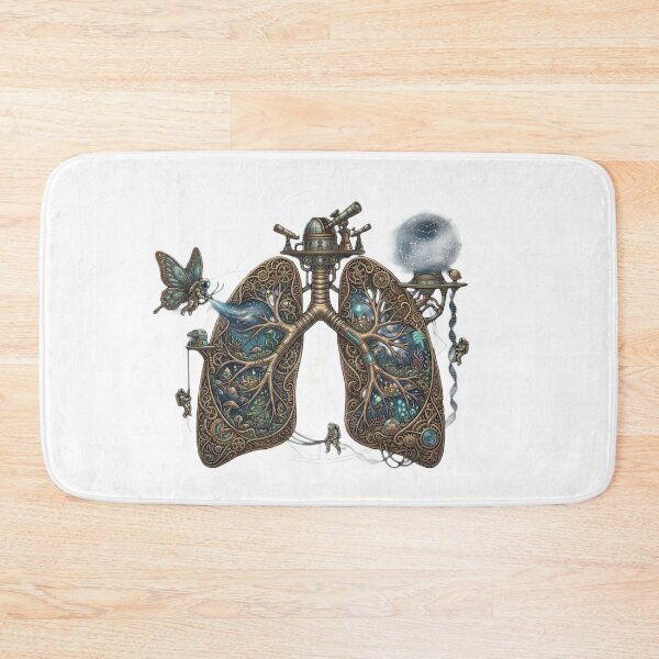 Item preview, Steampunk Biological Lungs Gears Mechanical Art designed and sold by JeevanStickers.