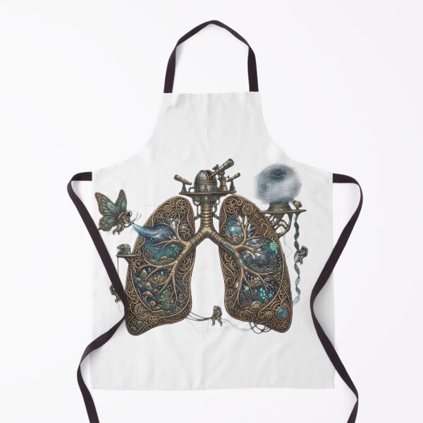 Item preview, Steampunk Biological Lungs Gears Mechanical Art designed and sold by JeevanStickers.