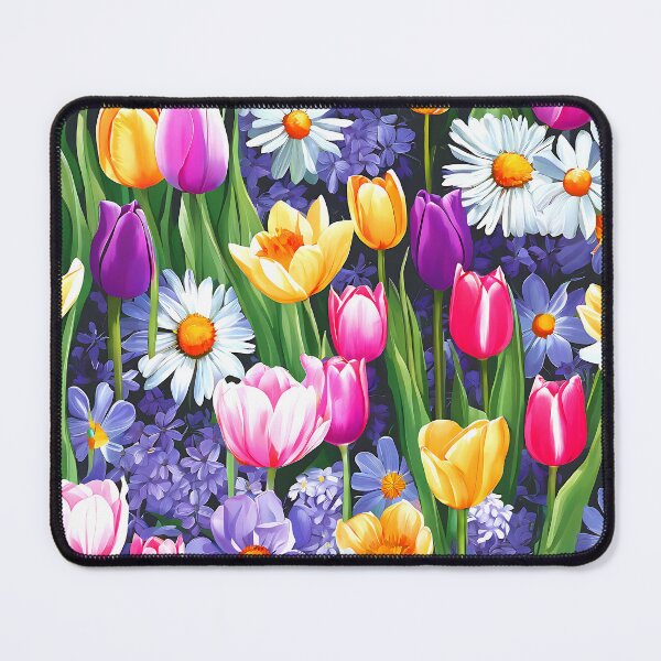 Item preview, Easter Springtime Pink, Purple and Red Flowers Art designed and sold by DEC02.