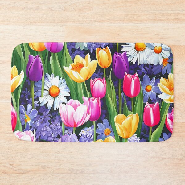 Item preview, Easter Springtime Pink, Purple and Red Flowers Art designed and sold by DEC02.