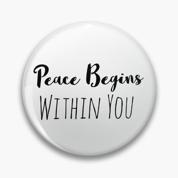 Item preview, Peace Begins Within You – Calmness Affirmation designed and sold by Camila  Ardila.