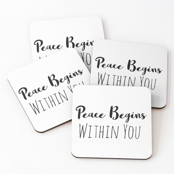 Item preview, Peace Begins Within You – Calmness Affirmation designed and sold by Camila  Ardila.