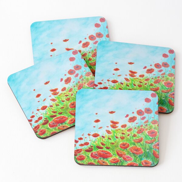 Item preview, Poppies on a hillside designed and sold by Christi Martin.