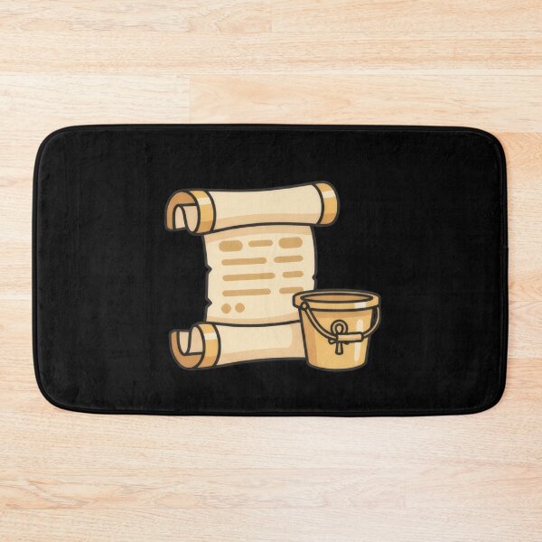 Item preview, Pharaonic Scroll with Golden Wooden Bucket and Ankh Handle designed and sold by AbanoubStore.