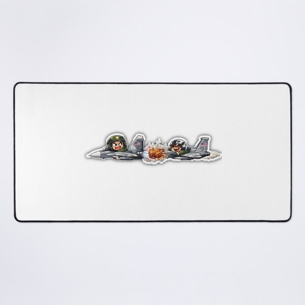 Item preview, Fighter Jet Chicken Strike - Funny Military Food Sticker designed and sold by sabarinath3421.