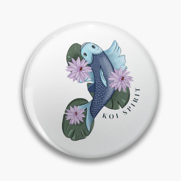 Item preview, Dreamy Koi Lotus Fish Illustration designed and sold by Zymetryart.
