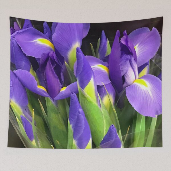 Item preview, Breathtakingly Beautiful Purple Iris Floral Bouquet Art Photo designed and sold by DEC02.