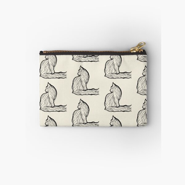 Item preview, Sitting Cat Flowing Line Art | Minimalist Household Animal Design designed and sold by Digital Vector GB.