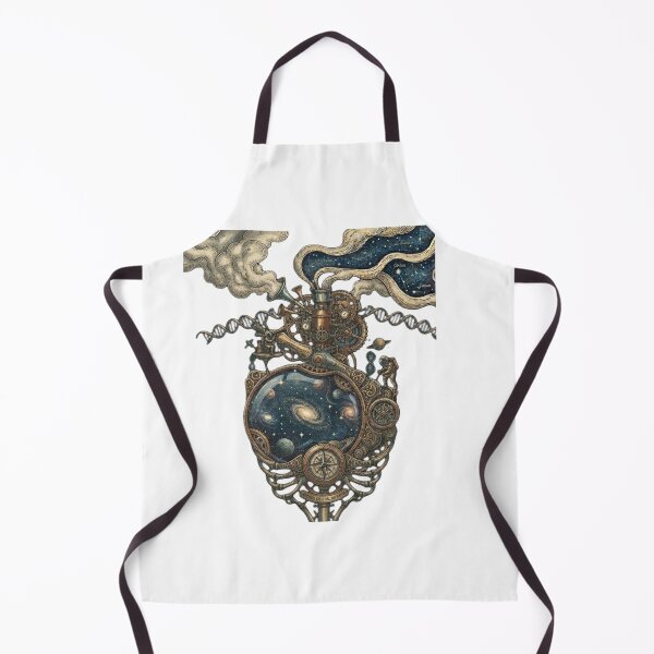 Item preview, Cosmic Steampunk Heart Mechanical Universe Gear designed and sold by JeevanStickers.