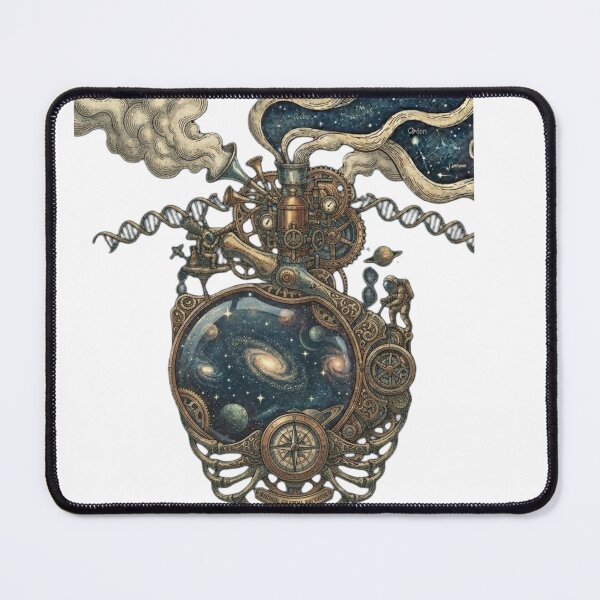 Item preview, Cosmic Steampunk Heart Mechanical Universe Gear designed and sold by JeevanStickers.