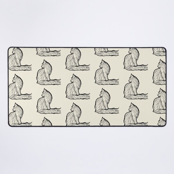 Item preview, Sitting Cat Flowing Line Art | Minimalist Household Animal Design designed and sold by Digital Vector GB.