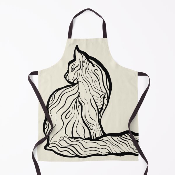 Item preview, Sitting Cat Flowing Line Art | Minimalist Household Animal Design designed and sold by Digital Vector GB.
