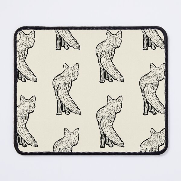 Item preview, Elegant Fox Line Art – Flowing Black Outline Wildlife Design designed and sold by Digital Vector GB.