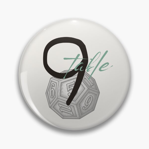 Item preview, Table number 9 | Set of 12 - Fantasy adventure and D&D design - Wedding - Birthday - Parties designed and sold by Love&Geek.